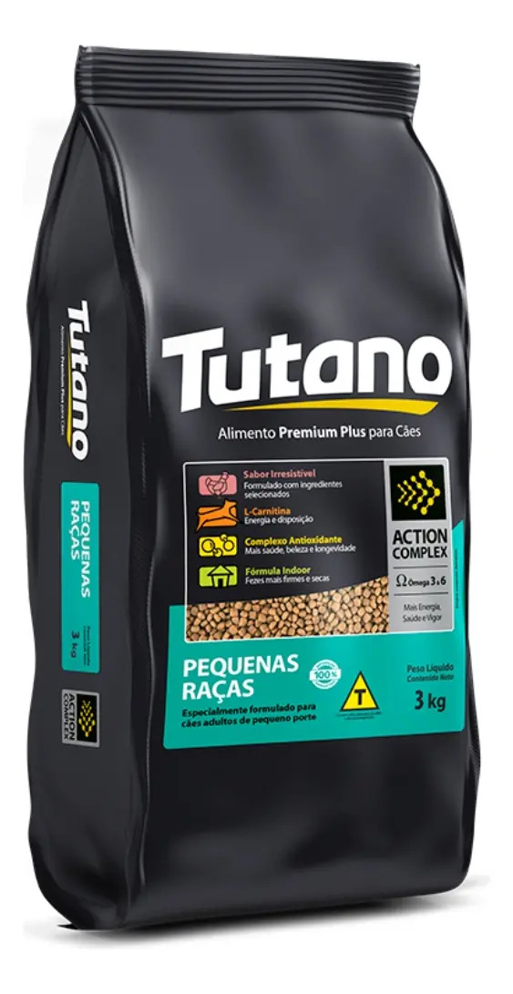 Ração Cães Tutano Adulto Raças Pequenas 3kg
