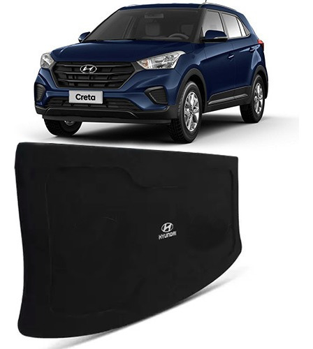 Tampão Hyundai Creta 2016 A 2022 Porta Malas Traseira Preto