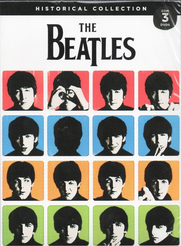 The Beatles Box 3 Dvds Historical Collection Novo Lacrado