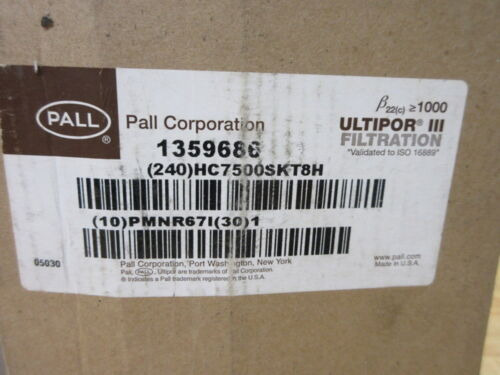 Pall Hc7500skt8h Ultipor Iii Filter Element 1359686 Ccg