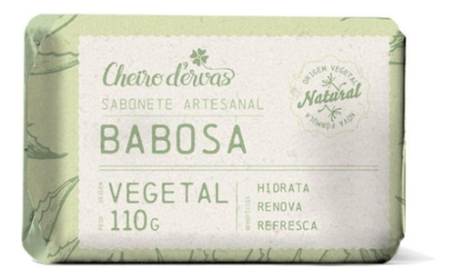 Sabonete De Babosa Artesanal 110g -  Cheiro D'ervas