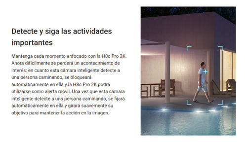 Cámara Seguridad 360° Wifi H8c Pro 2k Vigilancia Ezviz