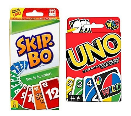 Juego De Cartas Skip Bo Incluido Con El Juego De Cartas Uno