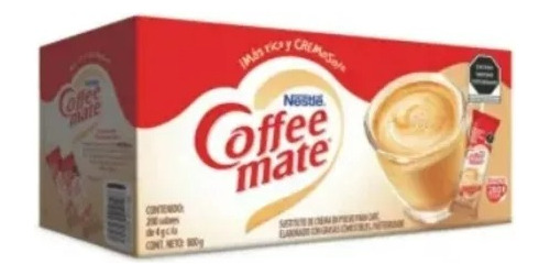 Sustituto De Crema Para Cafe Coffee Mate Polvo Sobre De 4 Gr