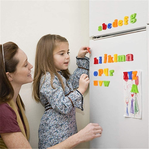 * Abc 123 Juego De Juguetes Magnéticos For Nevera Con Letras
