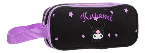 Kit Mochila Kuromi Original Truzt Lonchera Lapicera Primaria Violeta Liso
