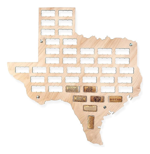 Diseños De Zapatos De Madera Mapa De Corcho De Vino De Texas