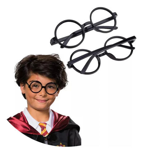 Lentes Gafas Harry Potter Accesorio Cosplay Montura Plástica