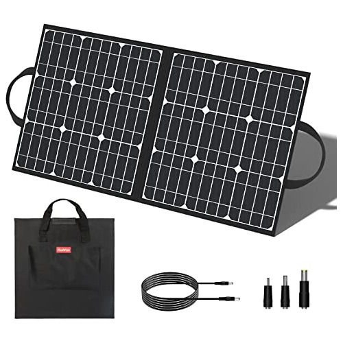 Panel Solar Portátil De 50 W 18 V, Cargador Solar Pleg...