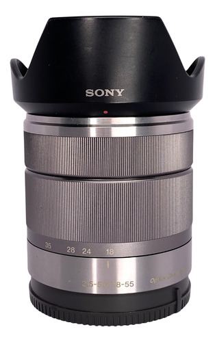 Lente Sony E 18-55mm F 3.5-5.6 Oss E-mount Prata