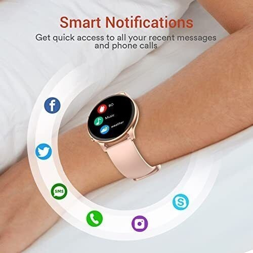 Imagen 4 de 7 de Reloj Inteligente Bluetooth De Mujer Para iPhone Android
