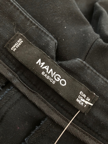 Pantalón Mango Xs Color Azul (Usado)