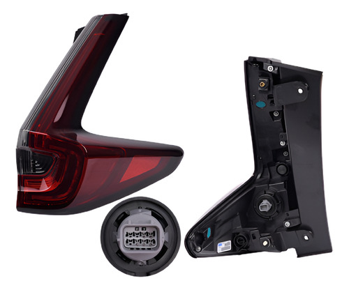 Calavera Exterior Hd Cr-v 20-21 Obscura C/led C/foco Dep Der