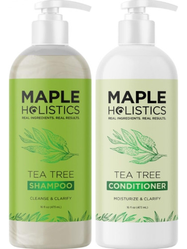 Conjunto De Shampoo E Condicionador Maple Holistics Tea Tree