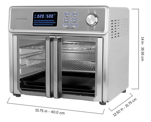 Horno Air Fryer Kalorik Maxx Digital, 26 Cuartos De Galón, 1