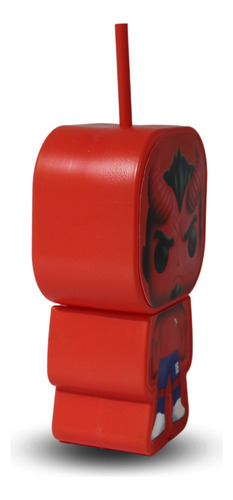 Vaso Diablo Rojo Independiente Con Sorbete