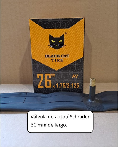 Camara Para Bicicletas Aro 26 Valvula De Auto / Schrader