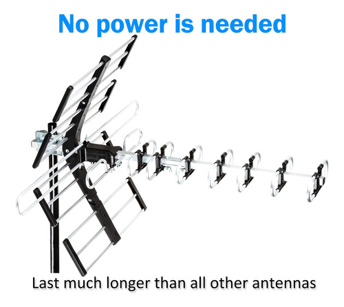Antena De Tv Hdtv Para Exteriores De Cinco Estrellas De Hast