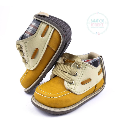 Zapato Bebe No Tuerce Apache Mostaza Niño