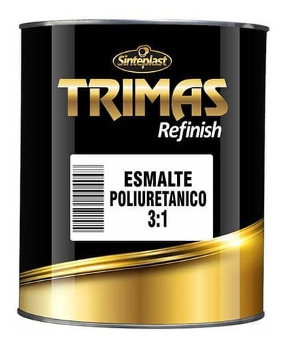 Imagen 3 de 9 de Pintura Automotriz Auto Poliuretano + Cata Trimas Blanco 1 L