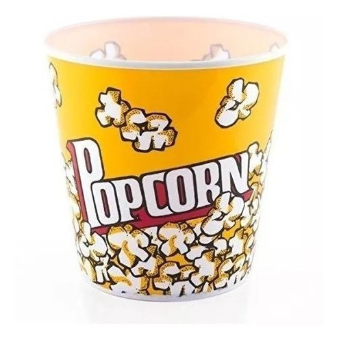 Kit 2 Balde Recipiente Pipoca Pote Plástico Popcorn Grande