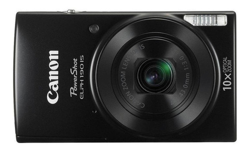  Canon PowerShot ELPH 190 IS compacta color  negro