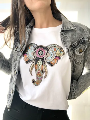 Remeras con lentejuelas mujer sale