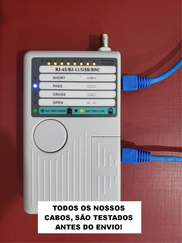 Imagem 3 de 3 de Cabo De Rede 10m Ethernet Lan Rj45 Cat5e C/ 10 Metros