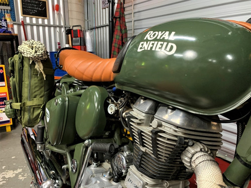 Imagem 7 de 17 de Royal Enfield Green Battle 500 Classic Verde 13 Mil Km 2017