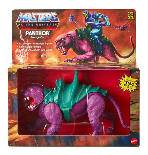 Figura Panthor Master Of The Universe Retro Mattel He-man