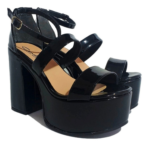 Sandalias Dana Charol Negro