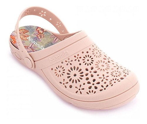 Chinelos Babuche Clog Nellie 1317 Conforto Boa Onda - Rosa