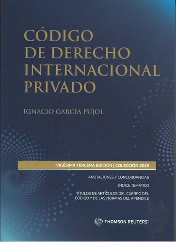 Codigo De Derecho Internacional Privado / Thomson Reuters