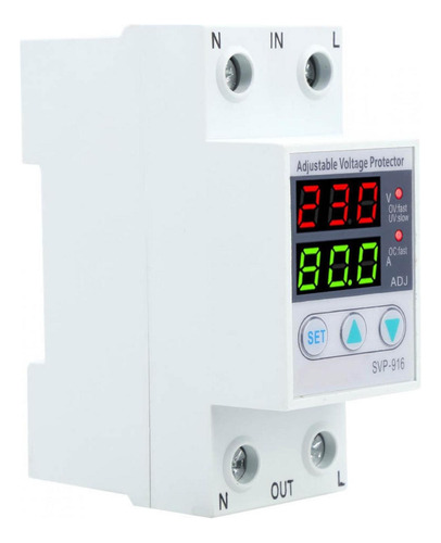 Protector Ajustable Sobre Y Bajo Voltaje 100130 Vac 40a
