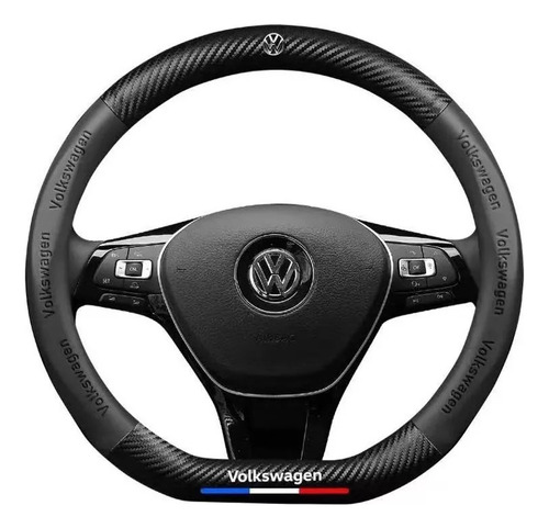 Funda De Volante De Fibra De Carbono Para Volkswagend 38cm