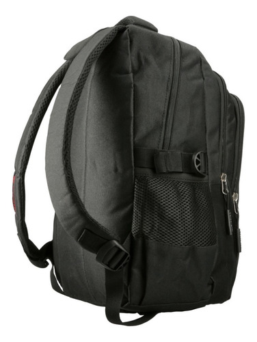 Mochila Urbana Impermeable Reforzada Laptop Usb Bolsillos Color Negro