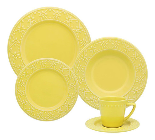 Set Juego De Vajilla X 30 Piezas Porcelana Sicilia Oxford 