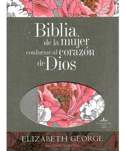 Biblia De Estudio Mujer Conforme Al Corazón De Dios - Peonia