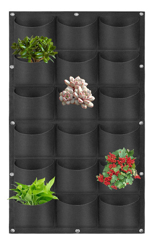 Bolsas De Cultivo Para Plantas Colgantes Con 18 Bolsillos