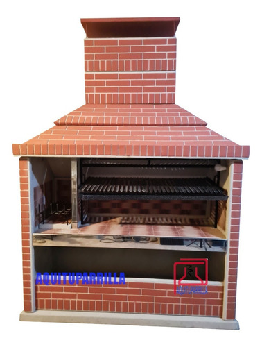 Imagen 2 de 3 de Parrilla 1,85 M Super Reforzada Con Triple Piso Refractario