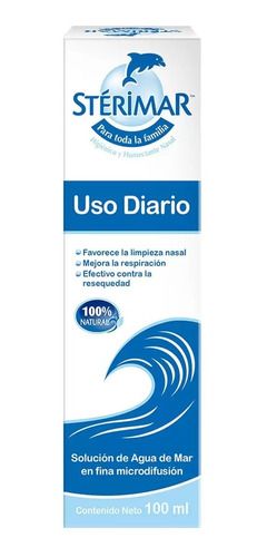 Humectante Nasal De Agua Marina Uso Diario 100 Ml Sterimar
