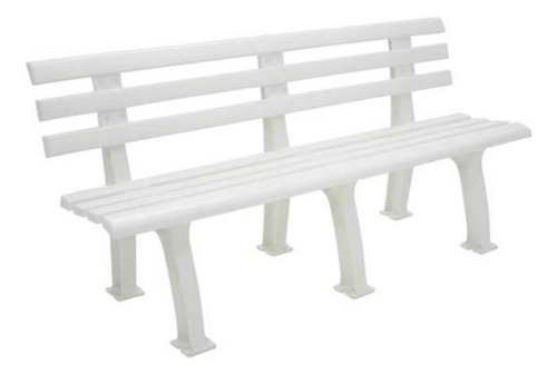Banco Para Jardim Tramandaí Basic Branca