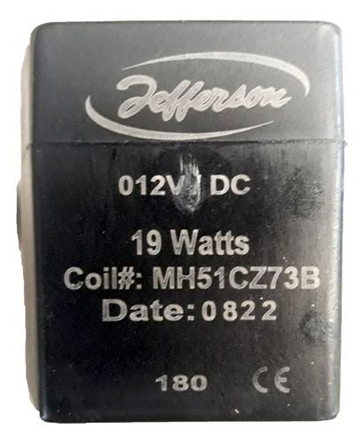 Bobina Solenoide Para Válvulas Jefferson Mh18c406b 12v 19w
