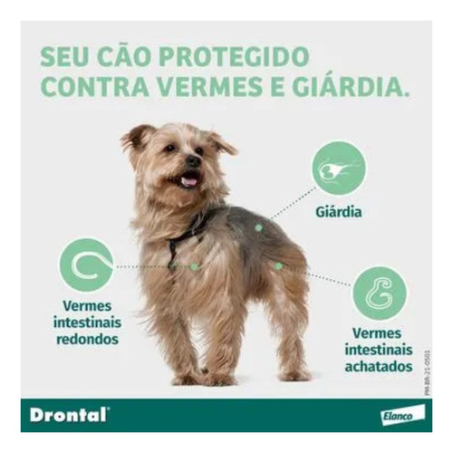 Vermífugo Drontal Plus Carne - Cães10kg - 2 Comp