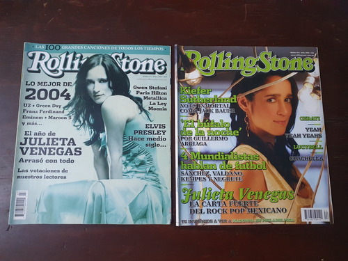 Julieta Venegas - Pack De Dos Revistas Rolling Stone México 