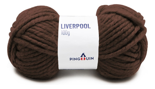 Fio Liverpool Pingouin 100g 50mts Tex 2000 Crochê E Tricô Cor 0703- Tabaco