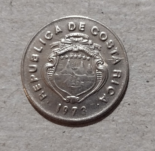 Moneda De Costa Rica Año 1973 De 5 Centavos