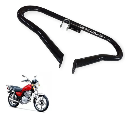 Defensa Tubo Metalico Reforzado Cromado Suzuki Gn125