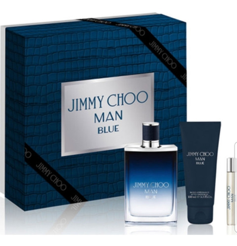 Kit Perfume Masculino Jimmy Choo Man Blue Edt 100ml+7.5ml