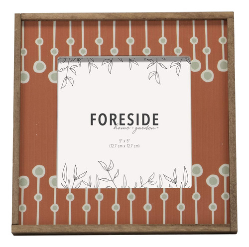 Foreside Home And Garden Marco Decorativo De Madera Con Pat.